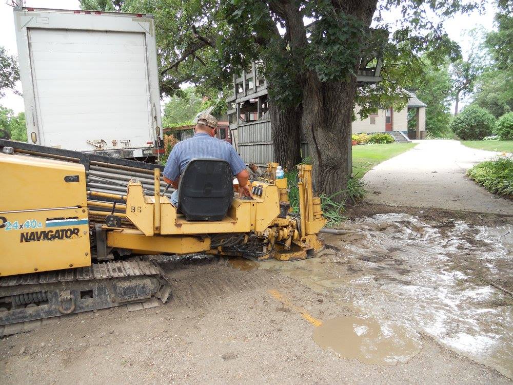 heavy equipment on mud
