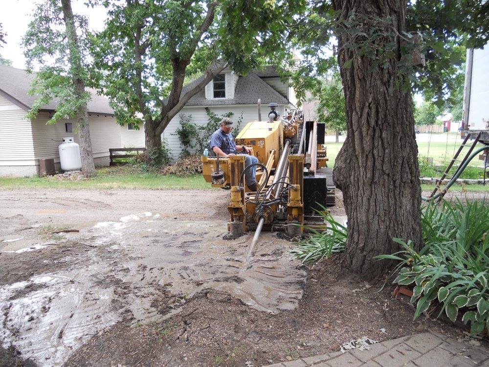heavy equipment on mud