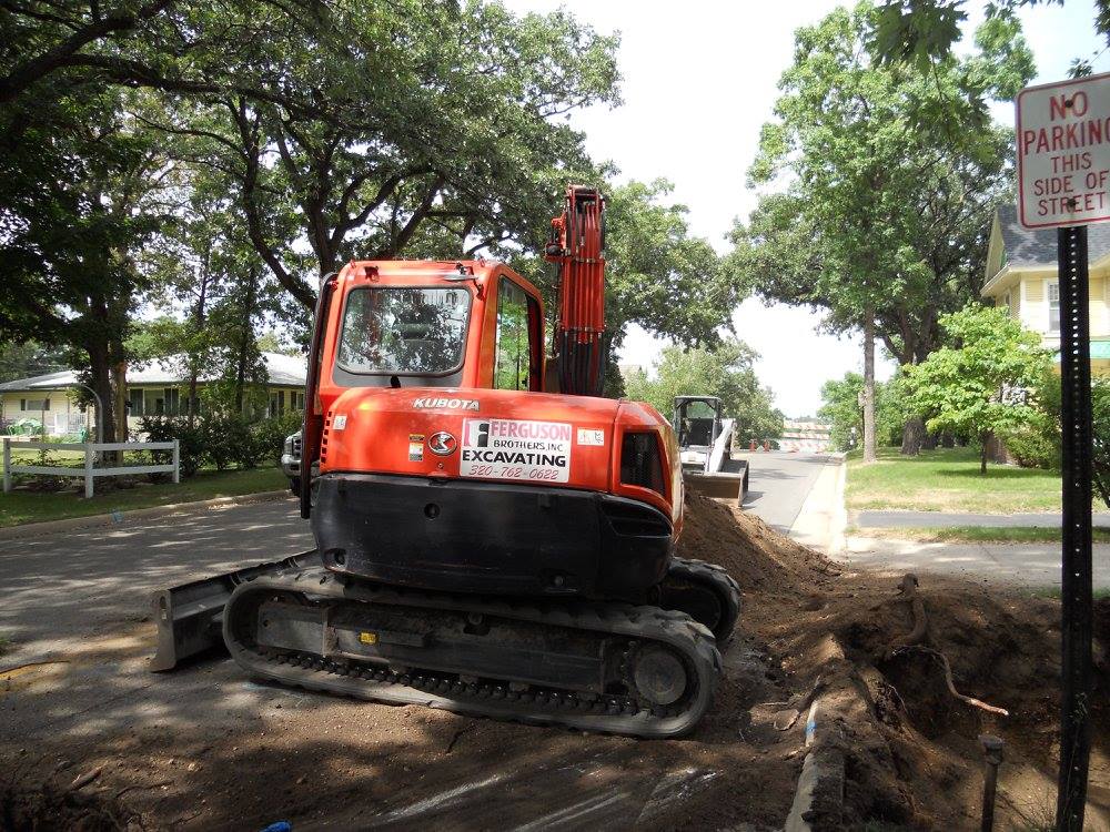 Excavation digging site