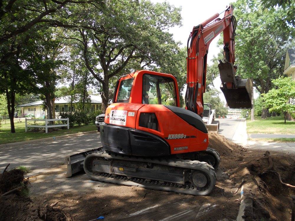 Excavation digging site