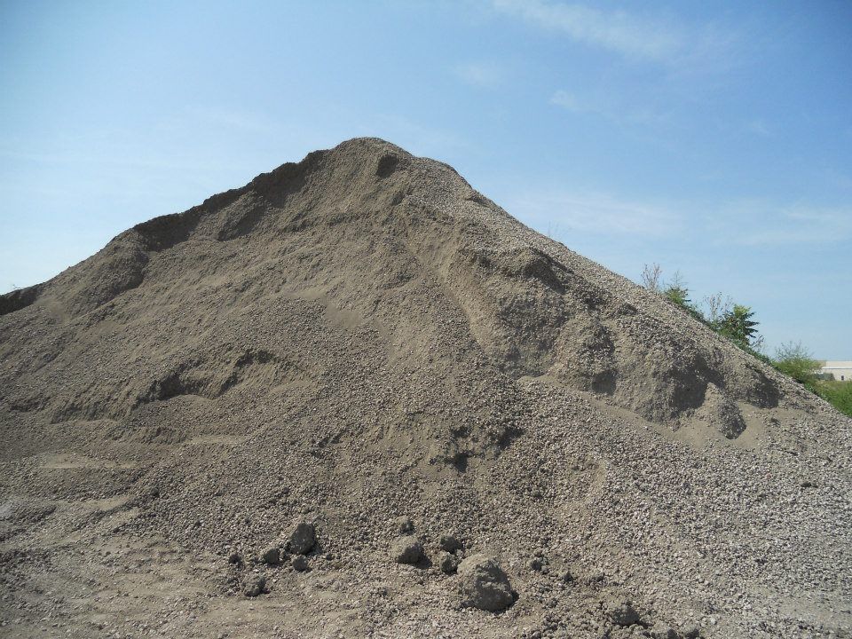 Recycled concrete pile
