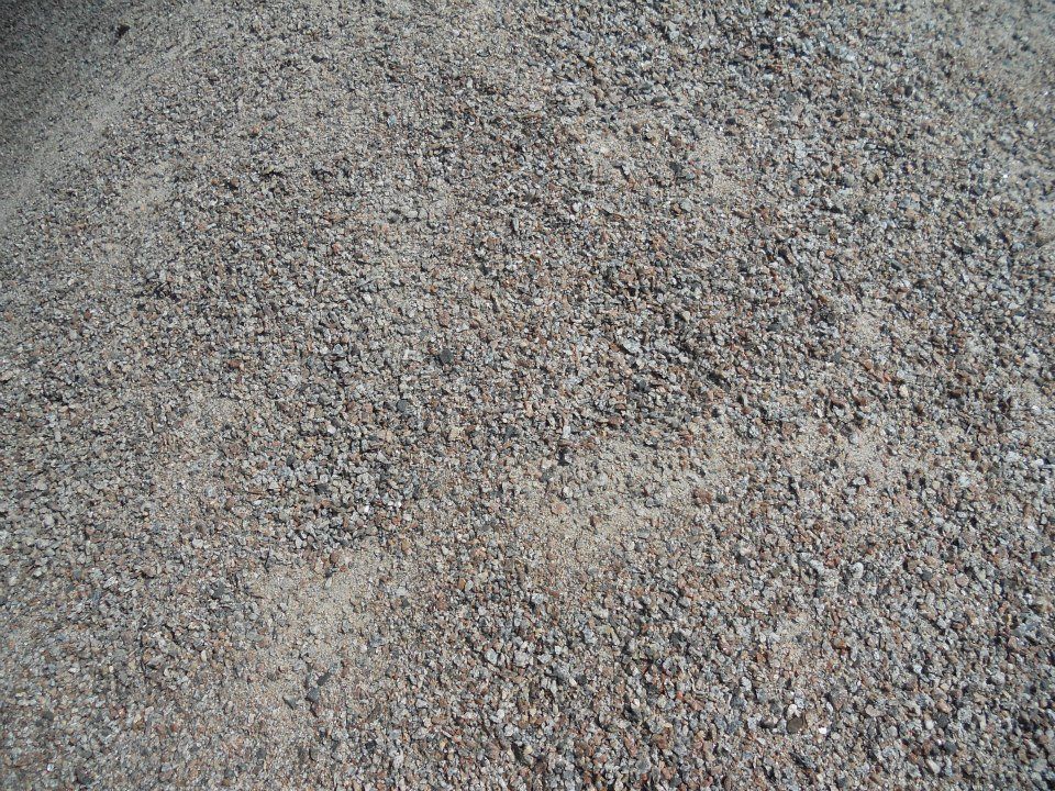 Granite sand close up