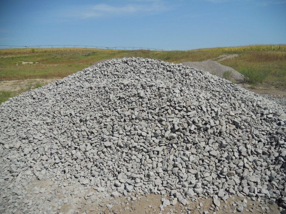 2 inch-down Granite Rock pile