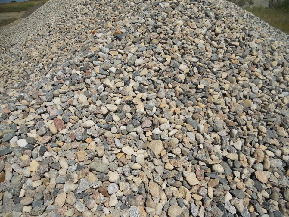3/4 inch River Rock close up