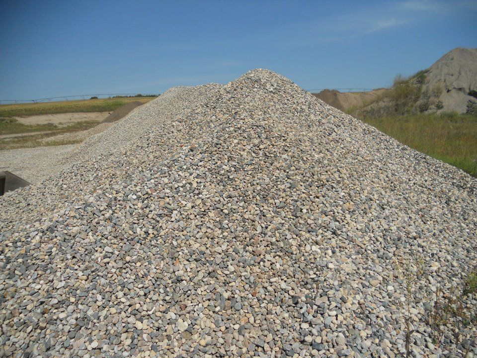 Class 5 gravel pile