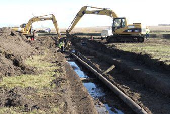 Commercial excavating work