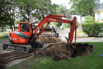 Residential excavating work