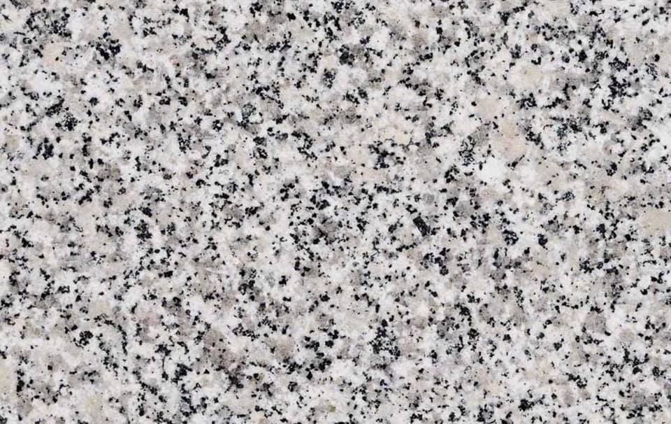 Close-up of speckled gray and white granite texture