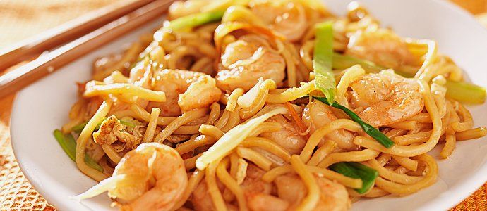 Shrimp chow mein
