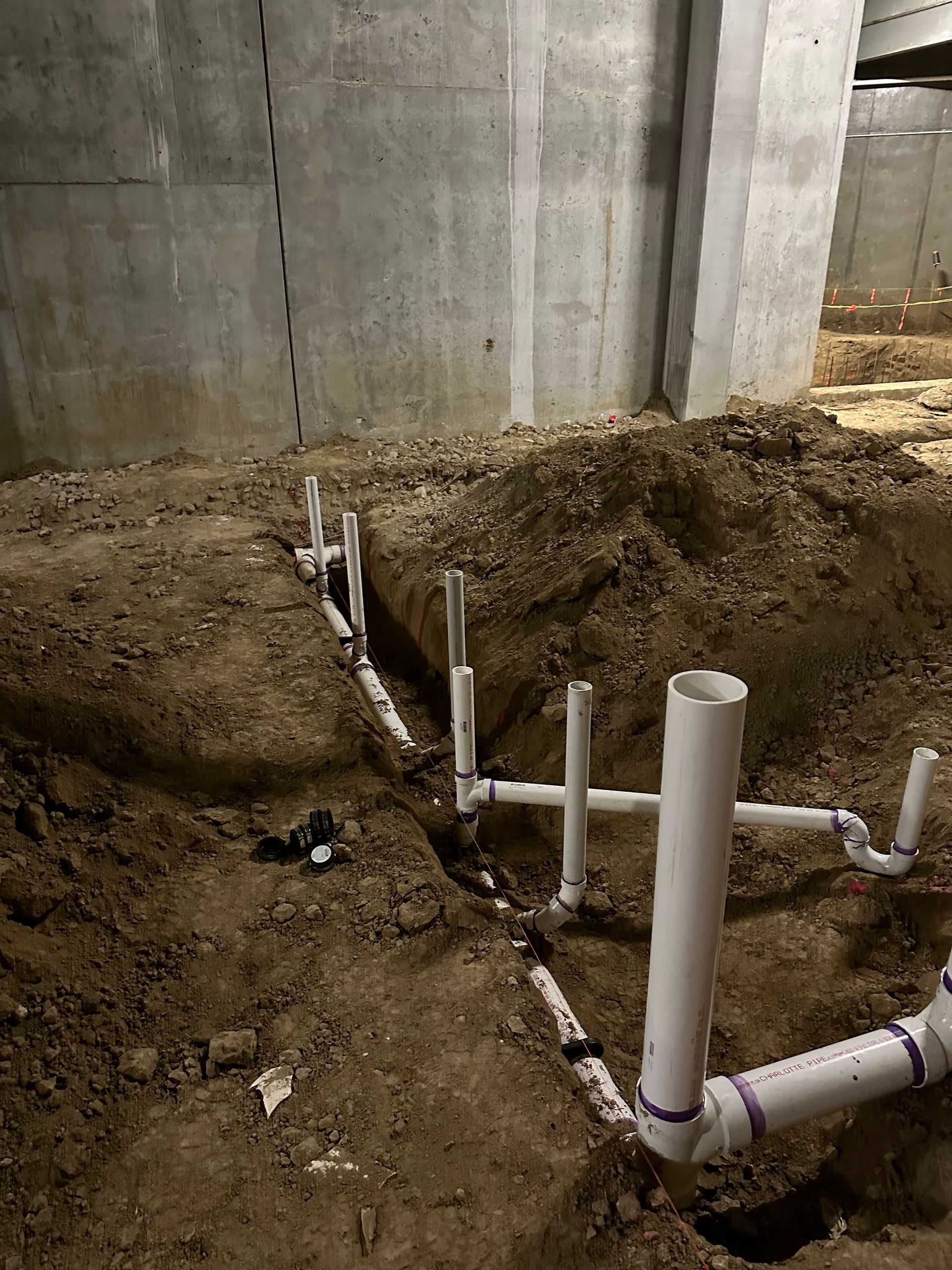 residential plumbing work project