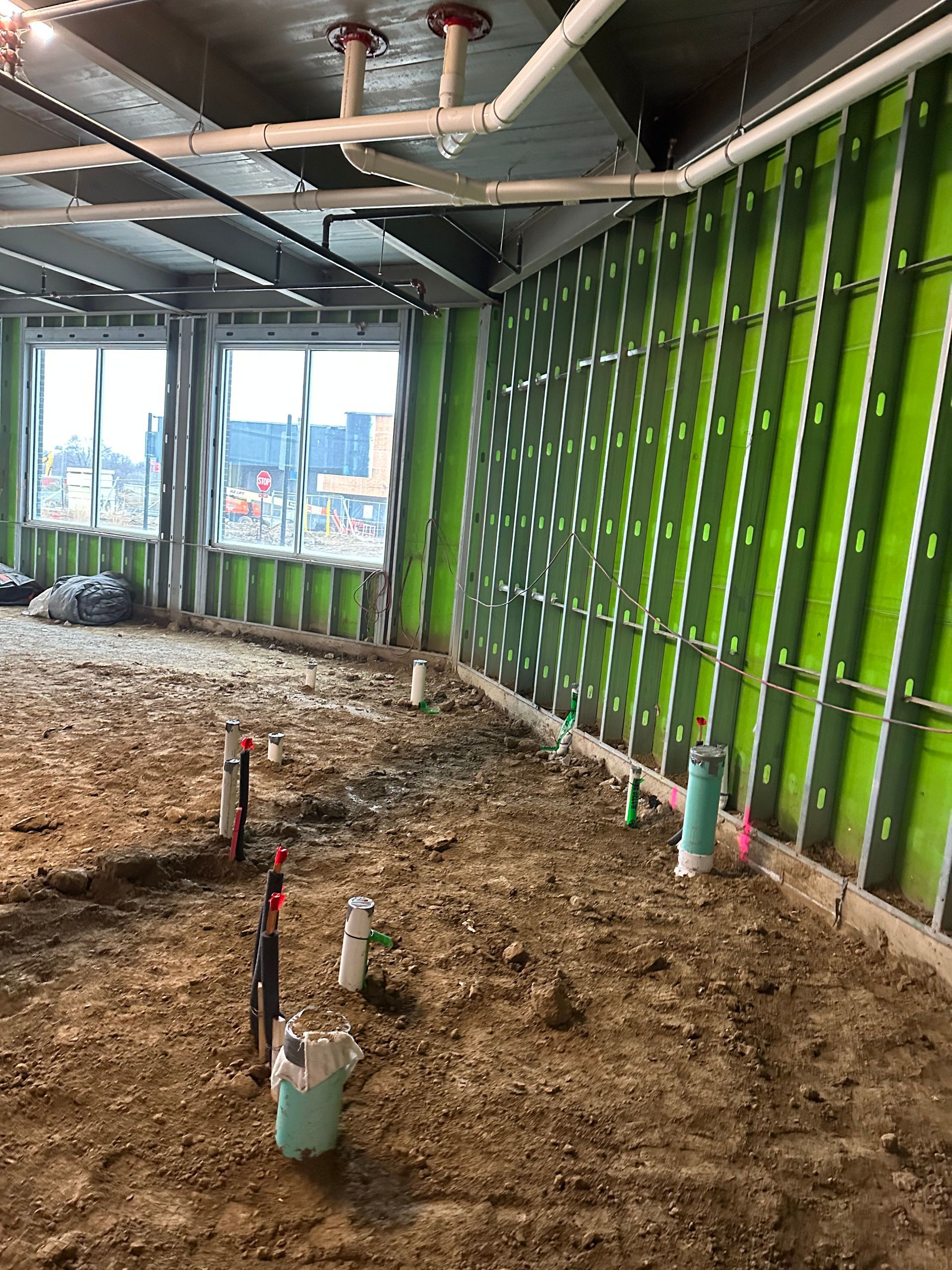 commercial plumbing work project