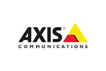 Axis communications logo on a white background