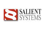 The salient systems logo is a red square with a white s on it.