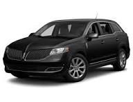 A black lincoln mkx is shown on a white background.