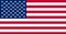 The american flag is red , white and blue with stars on it.