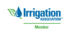 Irrigation Association logo with a water droplet, leaf, and the word