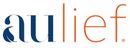 A blue and orange logo for a company called aulief
