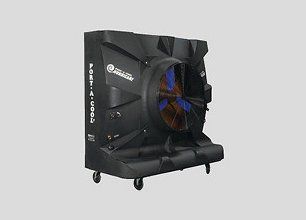 Portable evaporative cooling unit