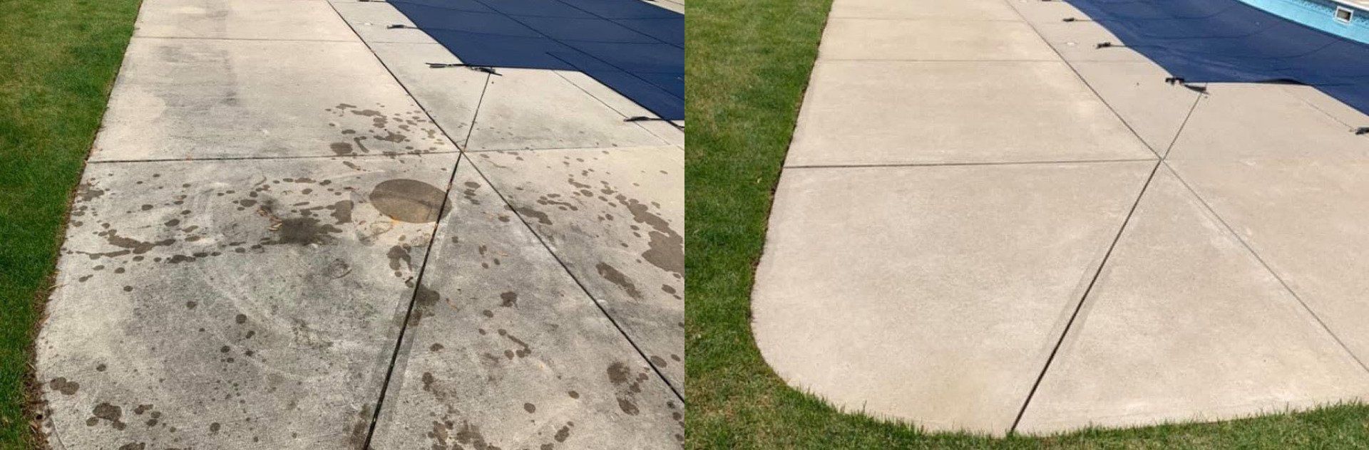 Concrete Walkway Clean