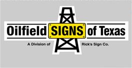 oilfield signs