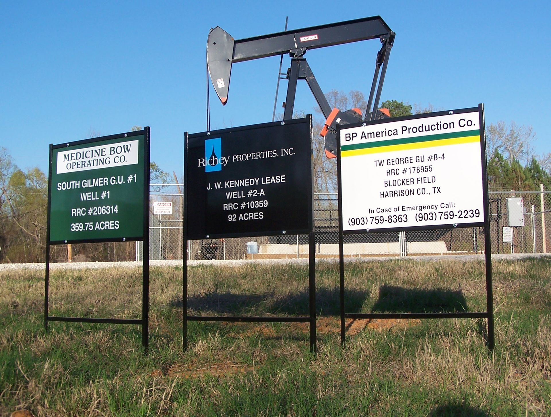 Oilfield signs