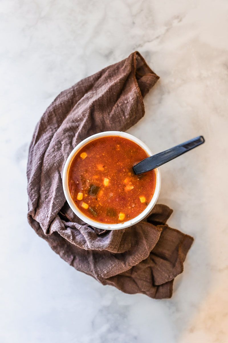 A delicious bowl of hot soup