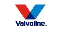 The Valvoline logo featuring a stylized red and blue 