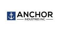 Anchor Industries Inc. logo with a blue anchor icon and black text on a white background