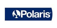 Polaris logo in white on a blue rectangular background