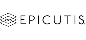 Epicutis logo with a geometric black icon and wordmark on a white background