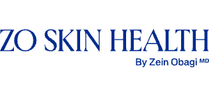 ZO Skin Health logo with “By Zein Obagi MD” text in blue