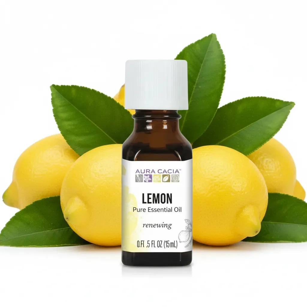 Aura Cacia Lemon Essential Oil at Rustic Oils