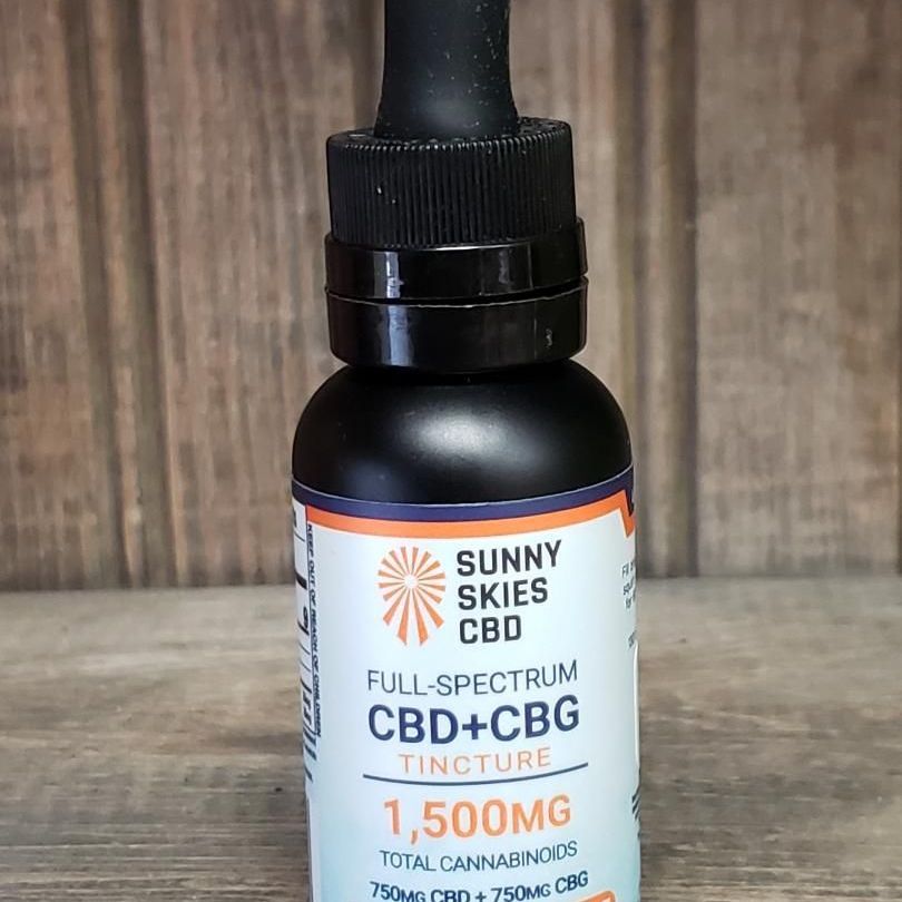 Sunny Skies Full Spectrum CBD+CBG Tincture