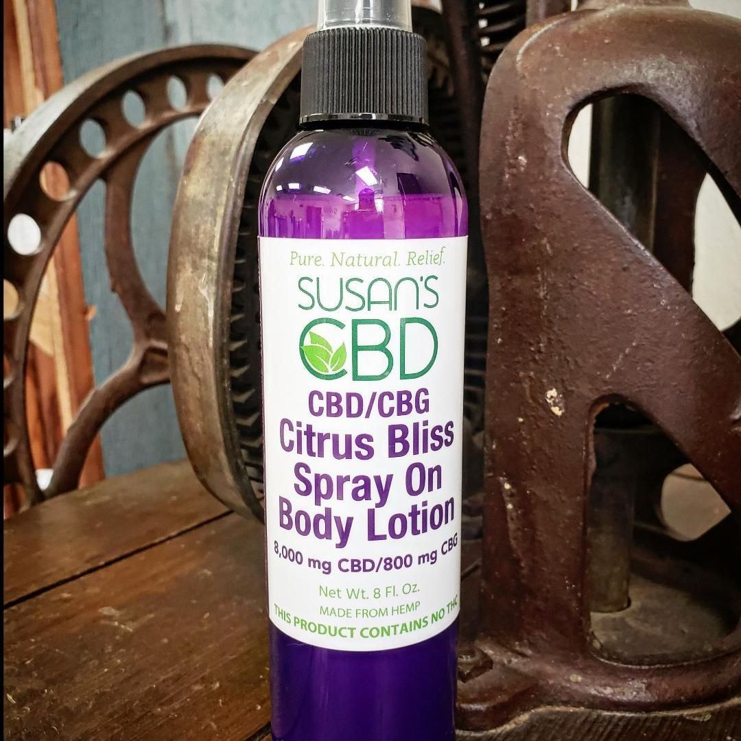 Susan's Citrus Bliss 8000mg Spray Lotion at Rustic Oils