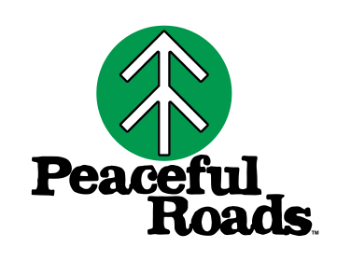 Green circle with white arrow-tree icon above the words