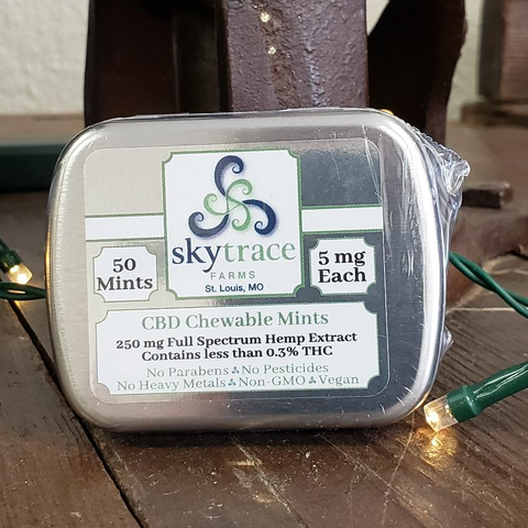 Sky Trace CBD Mints at Rustic Oils