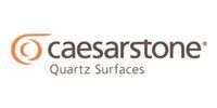 The caesarstone quartz surfaces logo is on a white background.