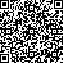 QR code, black and white squares, likely linking to a website or information.