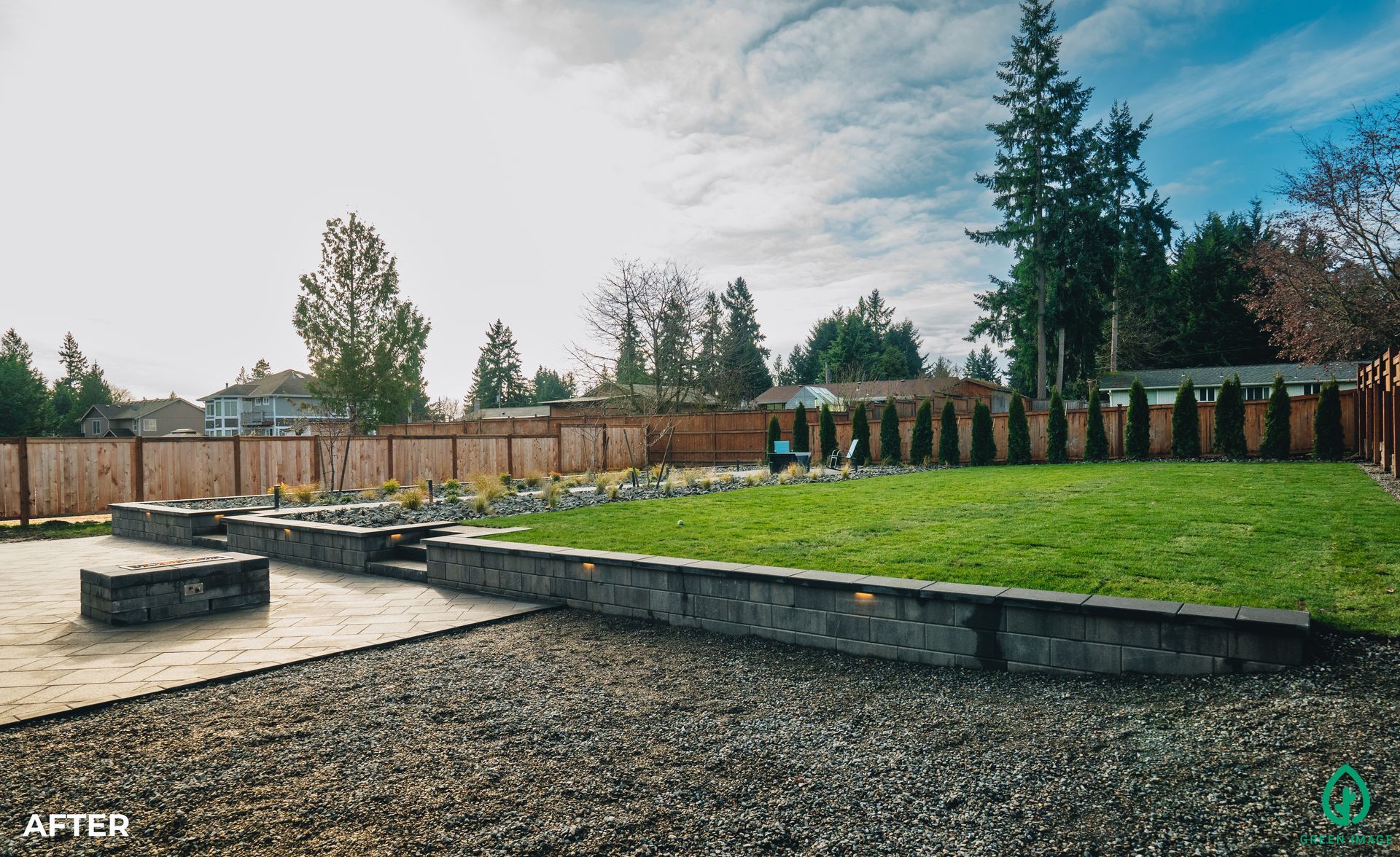 An after photo of the Lewis project