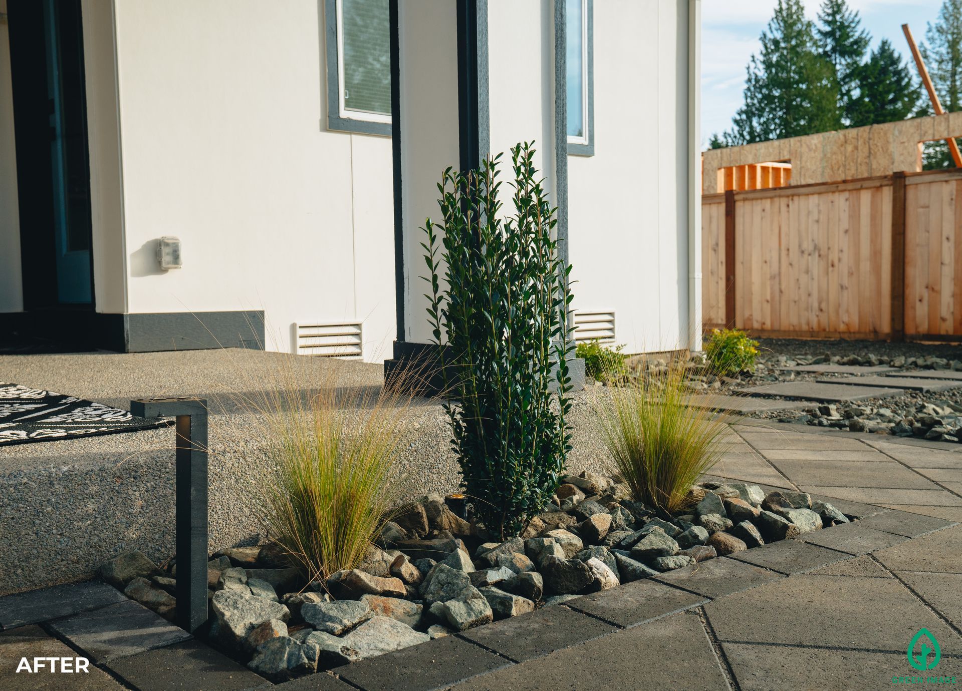 A pleasing landscape design of the Lewis project