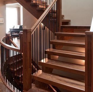 beautiful wooden staircase