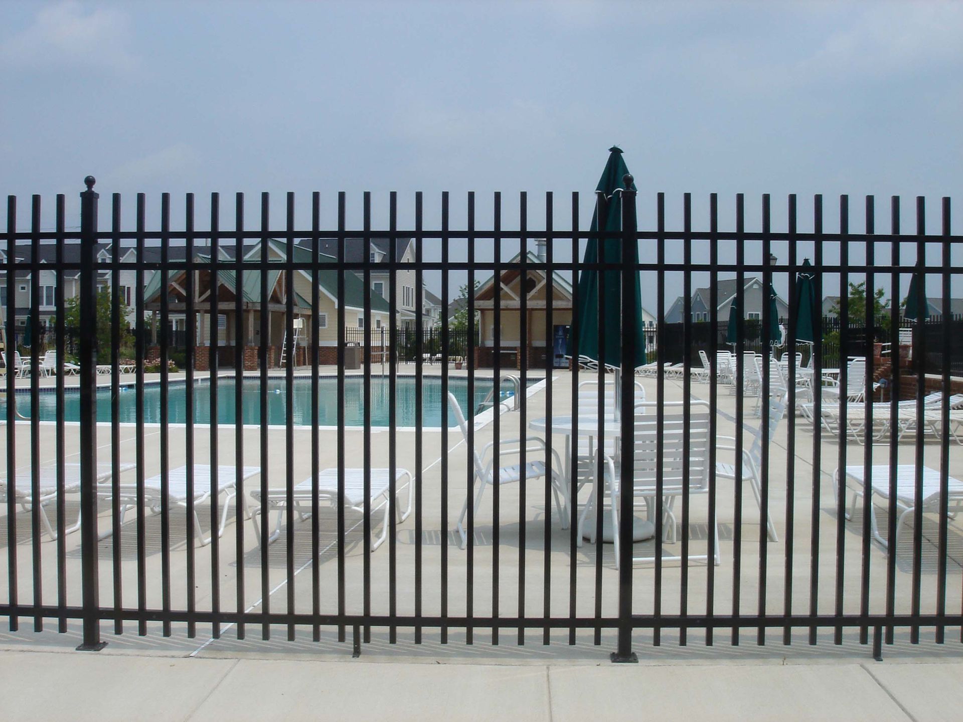 Privacy vinyl tan fence