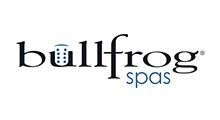 Bullfrog Spas logo with a stylized 