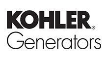 Kohler Generators logo: black text 