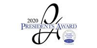 2020 President's Award logo with a stylized 