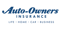 Auto-Owners Insurance logo in blue with text