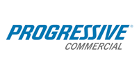 Progressive Commercial logo, blue text on white background.