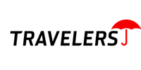 Travelers insurance logo: black text