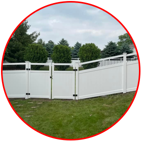 Vinyl PVC fence | Rockford, IL | Arrow Fence