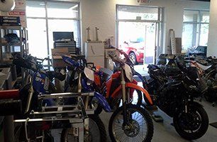 Motorcycle repair shop
